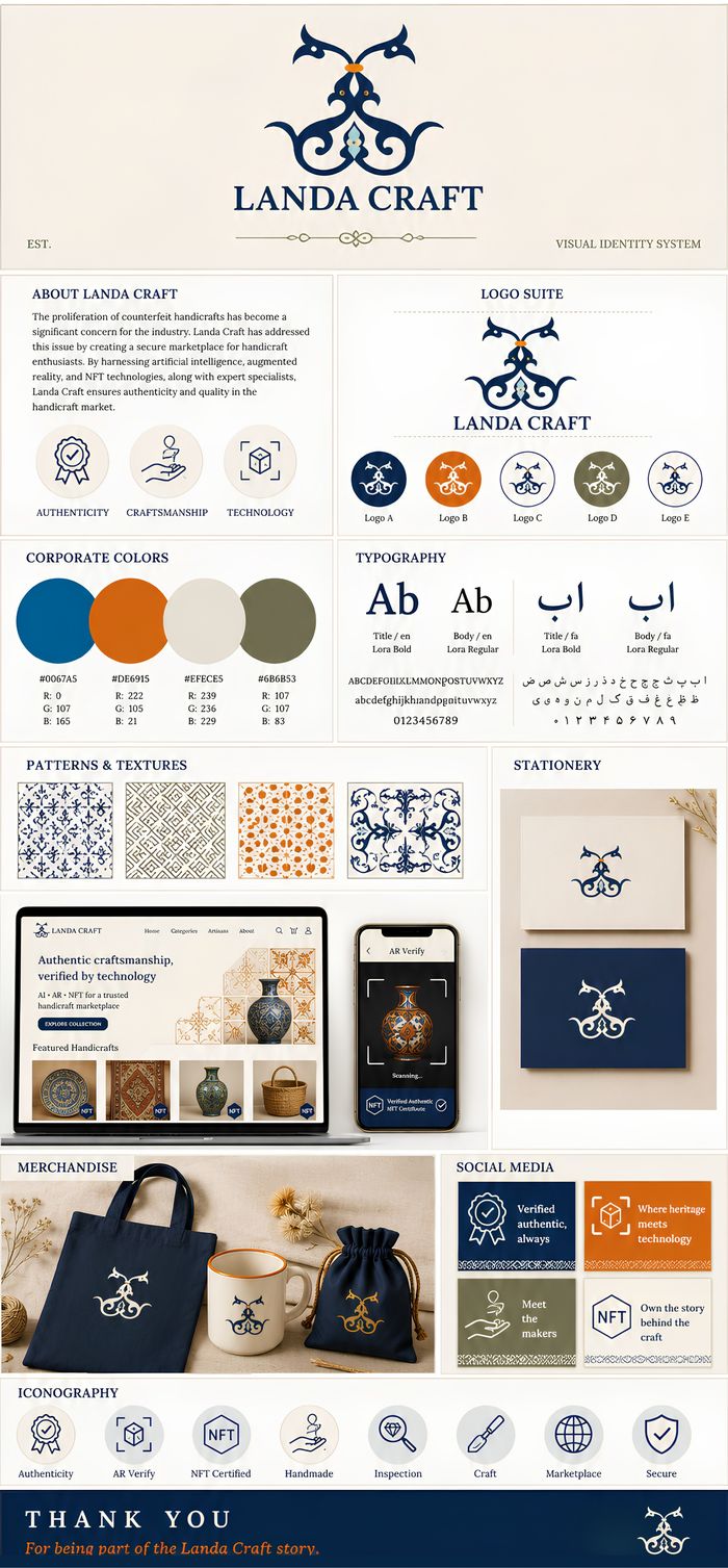Landa Craft brand identity